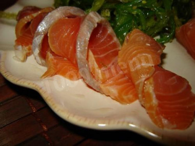 Sweet pickled salmon