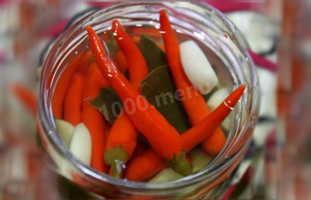 chili pepper pickled for winter