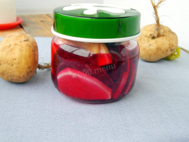 Turnip pickled for winter