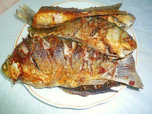 Fish marinated in lemon juice