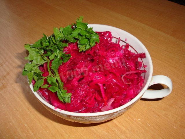 Quick pickled cabbage for winter in Georgian