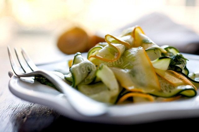 Slices of zucchini