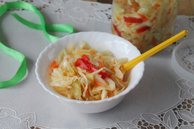 Cabbage and carrot salad will lick your fingers for the winter