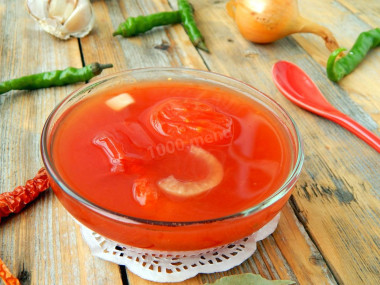 Tomatoes in tomato paste without vinegar