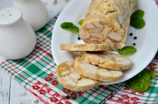 Chicken roll in a slow cooker