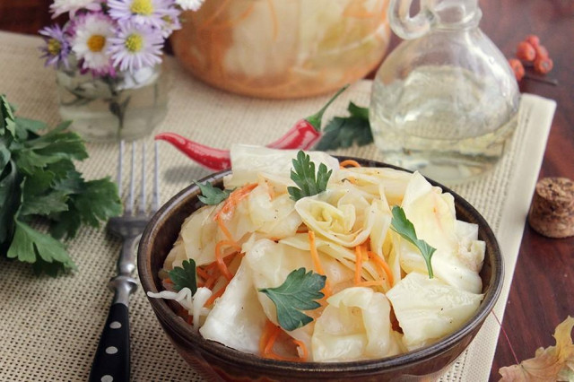 Provencal cabbage in pieces