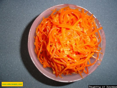 Spicy carrots in Korean