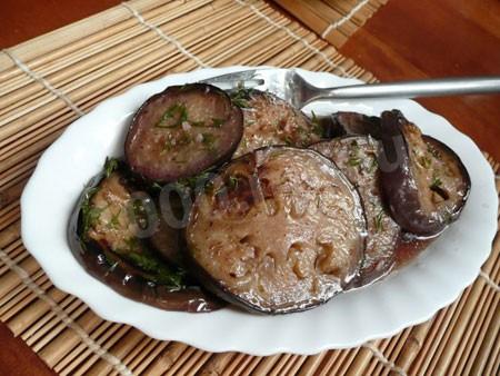 Eggplant, marinated in wine