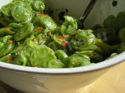 Green tomato salad blanks