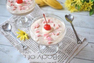 Banana mousse