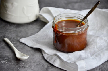 Homemade salted caramel - caramel sauce