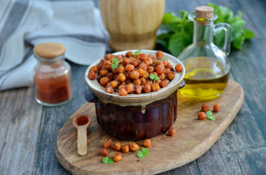 Crispy chickpeas in the oven