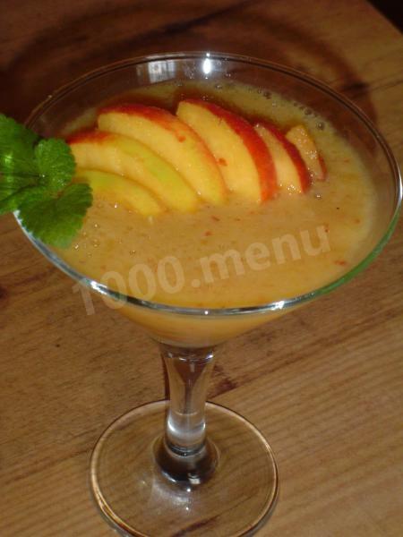 Peach and orange cocktail