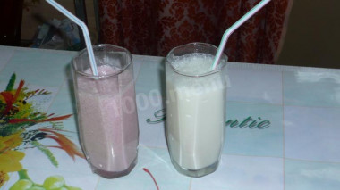 Milkshake with banana