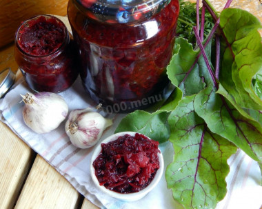 Beetroot for borscht for winter