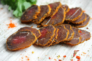 Dried beef at home