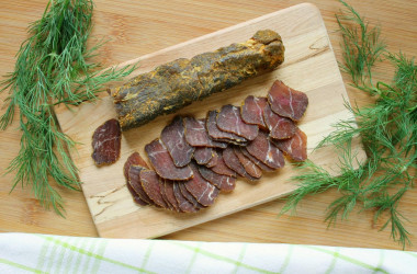 Dried beef at home