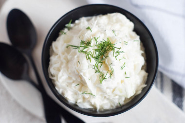 Radish salad with mayonnaise