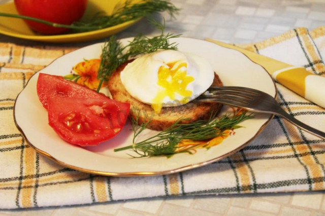 Poached egg in the microwave