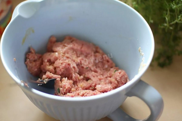 Minced chicken dumplings