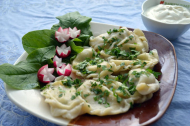 Dumplings in oil in the microwave