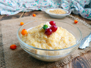 Corn milk porridge