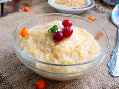 Corn milk porridge