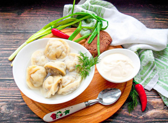 Pork and chicken dumplings