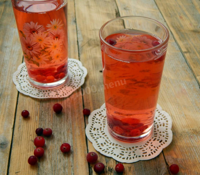 Frozen cranberry compote