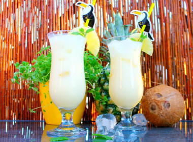 Alcoholic Pina Colada cocktail