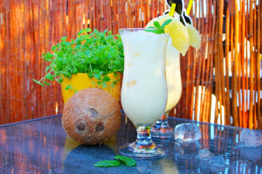 Alcoholic Pina Colada cocktail