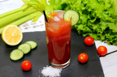 Bloody Mary cocktail at home