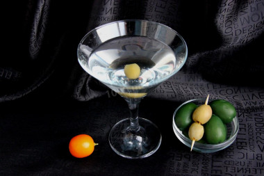 Martini with vodka cocktail