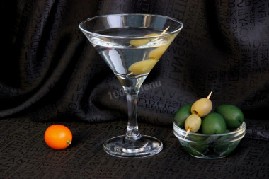 Martini with vodka cocktail