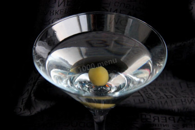 Martini with vodka cocktail