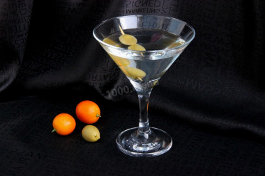 Martini with vodka cocktail