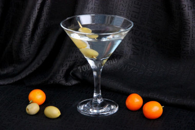 Martini with vodka cocktail