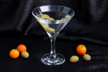 Martini with vodka cocktail