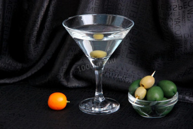 Martini with vodka cocktail