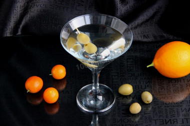 Martini with vodka cocktail