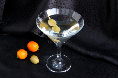 Martini with vodka cocktail