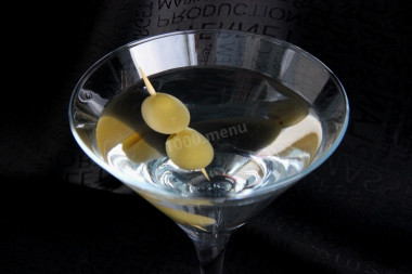 Martini with vodka cocktail