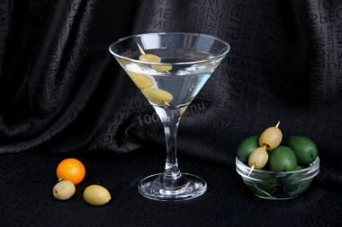 Martini with vodka cocktail