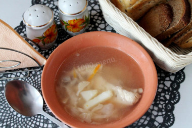 White cabbage soup