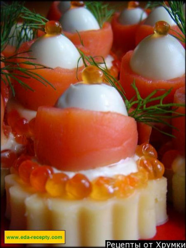 Salmon seafood appetizer