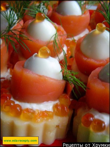 Salmon seafood appetizer