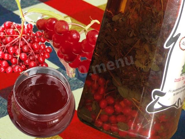 Viburnum tincture on alcohol