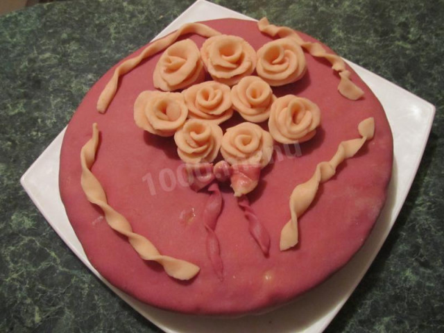 Love Cake with flowers