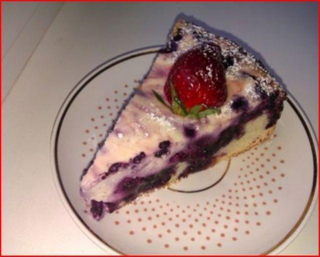 Blueberry cheesecake