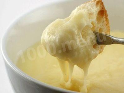 Cheese fondue without wine